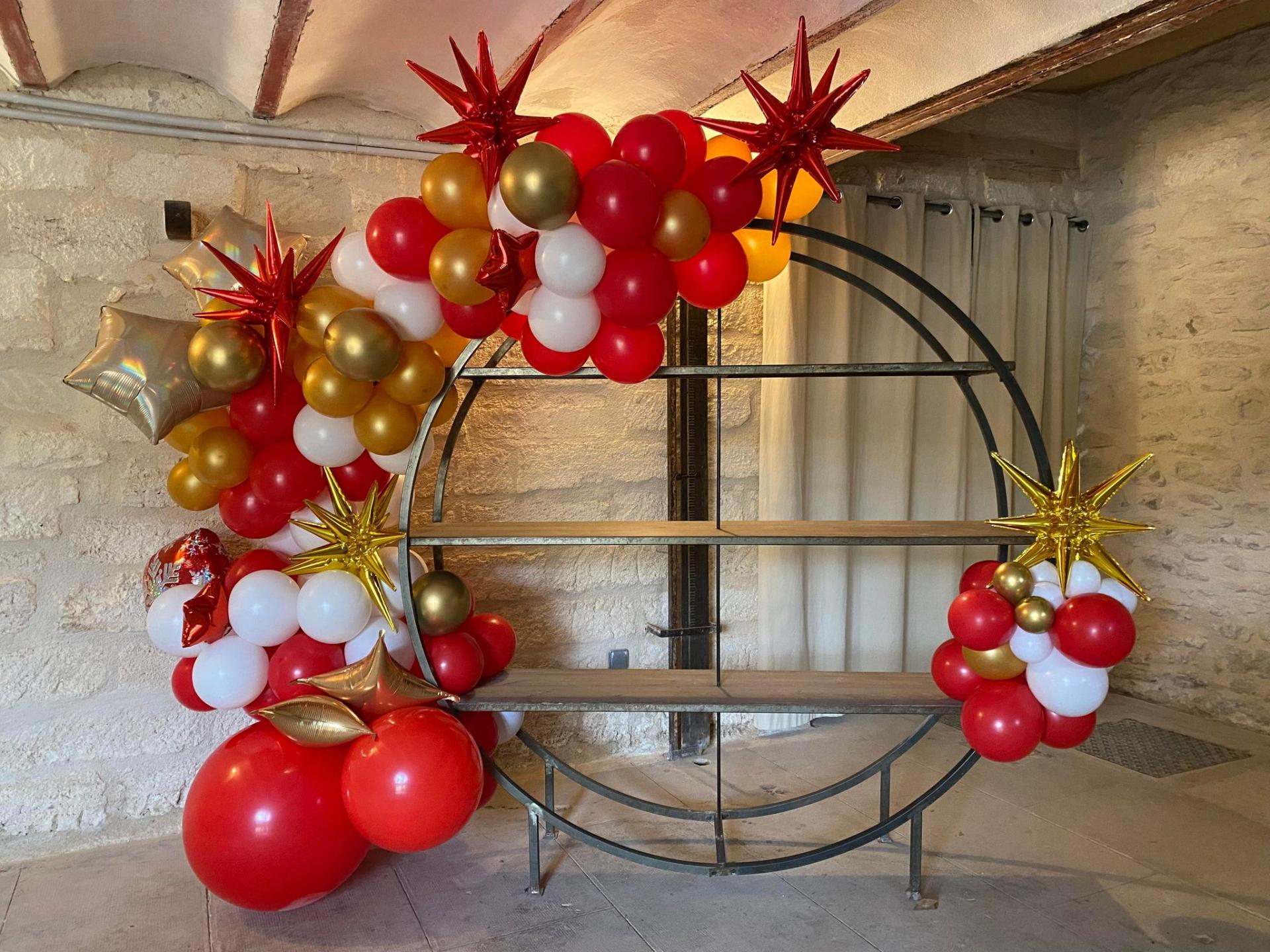 arche ballons organiques noël décoration de fête